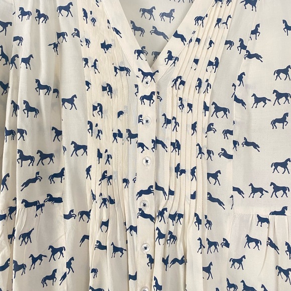 Maeve Horse Button Up from Anthropologie - Picture 2 of 7